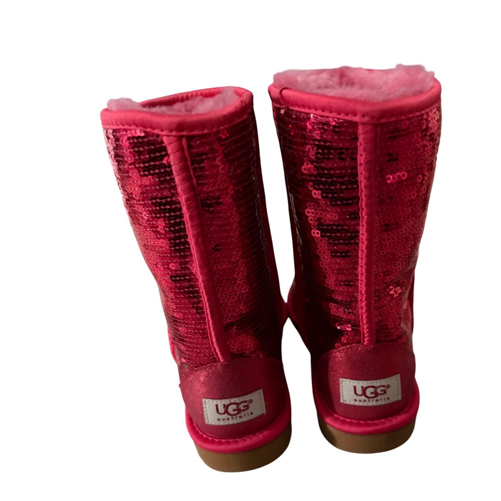 UGG Australia Classic Short Sequin Ruby Red Sheep… - image 3